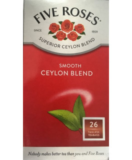 Five Roses Tea: 26 tagless teabags 